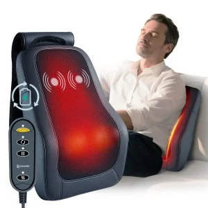 Cordless Back Massager with Heat,Vibration, Pain Relief Deep Tissue,, Rechargeable