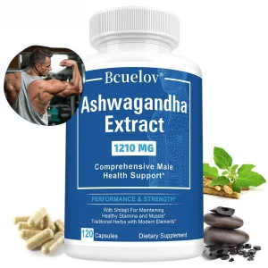 Ashwagandha, with Shilajit & Back Pepper Supplement for Natural Energy,