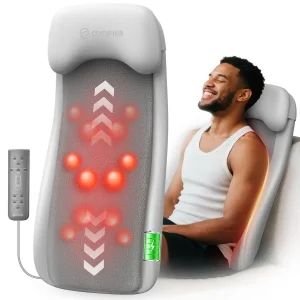Cordless Back Massage Chair Pad with Multi Functions,